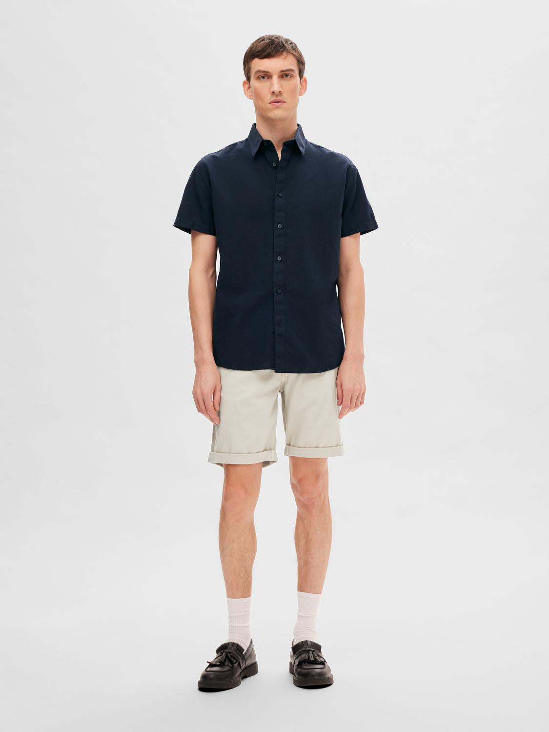 Luton Flex Shorts - Beige/ Pure Cashmere